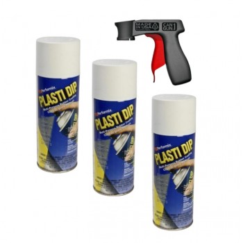 Kit llantas 15 - 16 pulgadas PLASTI DIP Blanco Mate + Mango universal