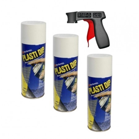 Kit llantas 15 - 16 pulgadas PLASTI DIP Blanco Mate + Mango universal